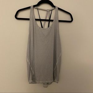 Champion white and black stripe work out tank